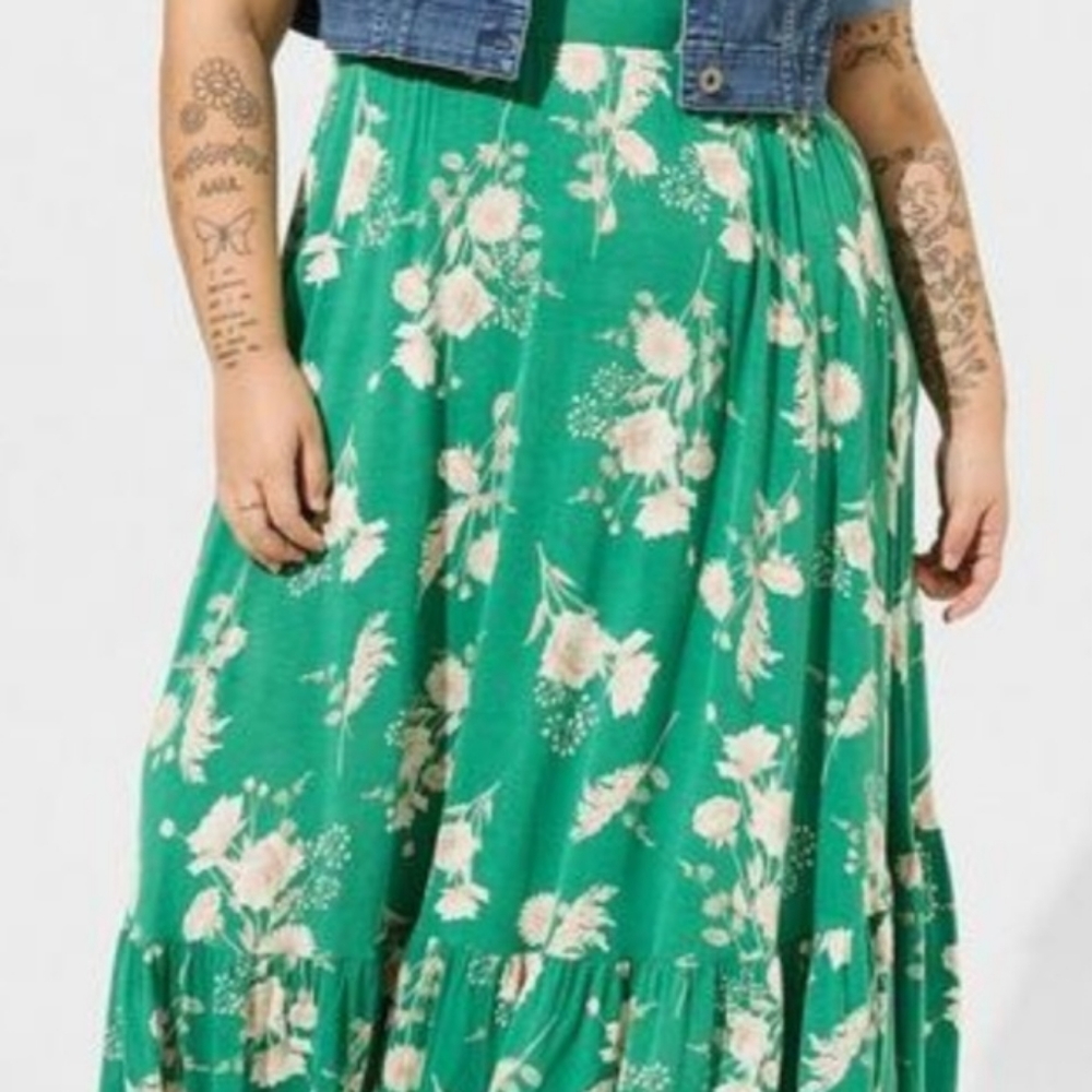 Cropped Denim cover up